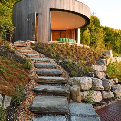 Maison de conteneurs portable de luxe moderne Structure en acier préfabriquée Mobile Villa préfabriquée Maison hôtel pour bois Eco-friendly