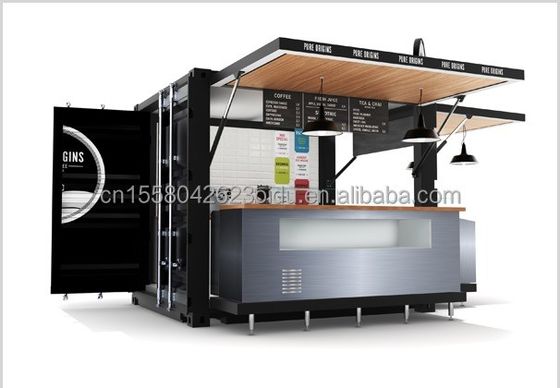 Boutique de café personnalisée en bois pour l' extérieur