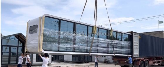 Les Chinois vendent directement des maisons en conteneurs pour des logements temporaires 20 pieds en acier Luxe Mobile Home RV Garden Hotel