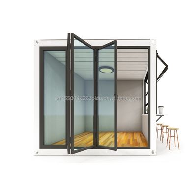 Mini-boutique pop-up de 10 pieds, contenant, café, bar, fast-food, restaurant, magasin avec fenêtres en alliage d'aluminium