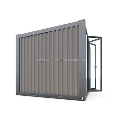 Mini-boutique pop-up de 10 pieds, contenant, café, bar, fast-food, restaurant, magasin avec fenêtres en alliage d'aluminium