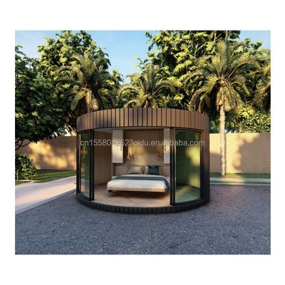 Maison de conteneurs à l'extérieur au Soudan de design moderne avec 3 chambres 1 toilette 1 mur de cuisine 50/75/100 mm Panneau sandwich ondulé