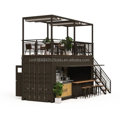 Cadre en acier galvanisé en acier pliant 180g 20ft pliable Luxe préfabriqué Portable Container de café pour les produits