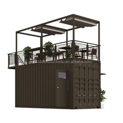Cadre en acier galvanisé en acier pliant 180g 20ft pliable Luxe préfabriqué Portable Container de café pour les produits