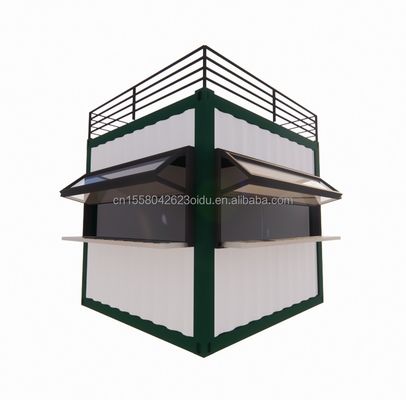 Conception moderne bâtiments en acier emballage plat expédition panneau sandwich préfabriqué conteneur pliable portable maison de conteneur pliable