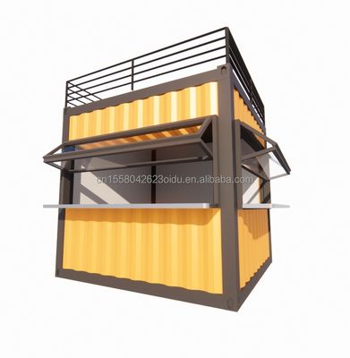 Conception moderne bâtiments en acier emballage plat expédition panneau sandwich préfabriqué conteneur pliable portable maison de conteneur pliable