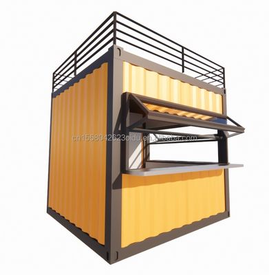 Conception moderne bâtiments en acier emballage plat expédition panneau sandwich préfabriqué conteneur pliable portable maison de conteneur pliable