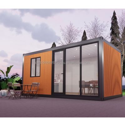 Maison préfabriquée moderne de 3 chambres à coucher maison préfabriquée modulaire mini-container en acier expandable