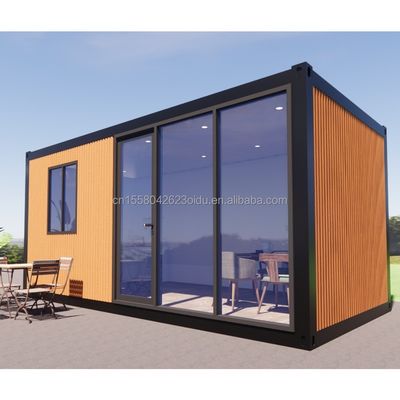 Maison préfabriquée moderne de 3 chambres à coucher maison préfabriquée modulaire mini-container en acier expandable