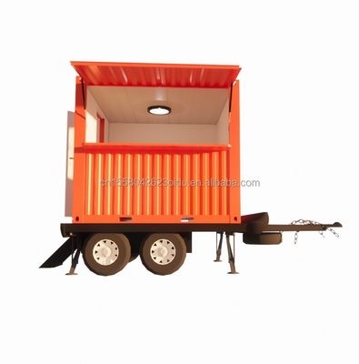 Tubes carrées en acier galvanisé Structure principale Maison de conteneurs mobile préfabriquée Boutique sur roues pour une barre de 20 pieds / 40 pieds Taille