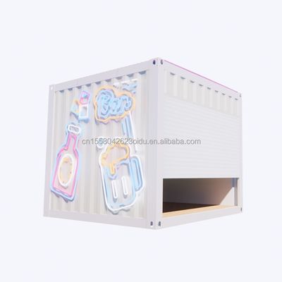 Wave Sandwich Panel Wall 10ft Pop-Up Mobile Container House pour le commerce de détail