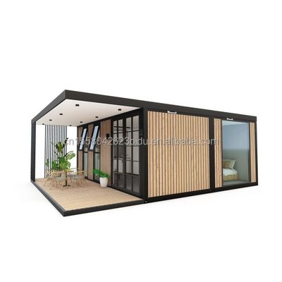 Cadre en acier galvanisé en acier pliant 180g Design moderne de luxe Petite chambre préfabriquée pour jardin extérieur Maison Villa vente