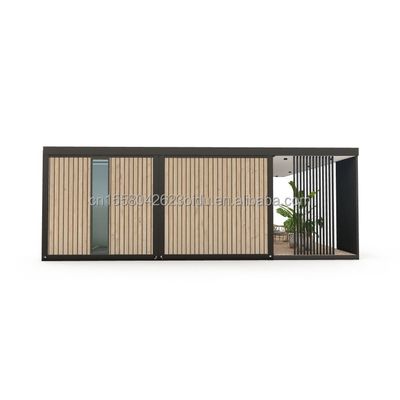 Cadre en acier galvanisé en acier pliant 180g Design moderne de luxe Petite chambre préfabriquée pour jardin extérieur Maison Villa vente