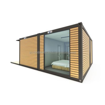 Maison miniature portable préfabriquée en acier léger Villa modulaire avec tubes carrés en acier galvanisé