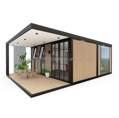 Cadre en acier galvanisé en acier pliant 180g Design moderne de luxe Petite chambre préfabriquée pour jardin extérieur Maison Villa vente