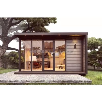 20 pieds d'assemblage rapide empilable mini détachable portable maison 2 chambres à coucher maison de conteneurs avec tubes carrés en acier galvanisé