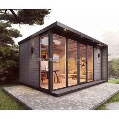 20 pieds d'assemblage rapide empilable mini détachable portable maison 2 chambres à coucher maison de conteneurs avec tubes carrés en acier galvanisé