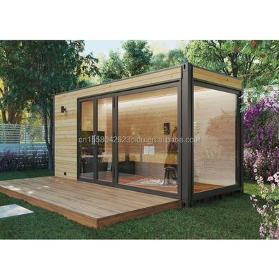 Chambres à coucher en extérieur Chambres à coucher en extérieur Chambres à conteneurs en acier préfabriquées pour hôtel Extensible Petite maison résidentielle de 20 pieds / 40 pieds