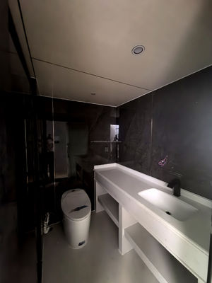 20 pieds d'assemblage rapide empilable mini détachable portable maison 2 chambres à coucher maison de conteneurs avec tubes carrés en acier galvanisé