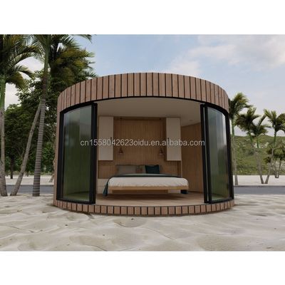 Maison ronde modulaire en acier inoxydable avec personnalisation et construction de couleurs personnalisées