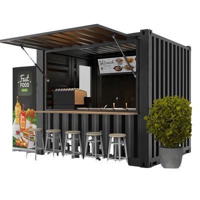 Petite taverne Café Taverne mobile personnalisable Maison en acier préfabriquée moderne pour maison amovible amovible