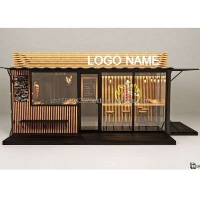 Maison de conteneurs préfabriquée de design moderne pour bureau/extérieur en acier galvanisé pliant 180g Petite maison préfabriquée maison de jardin