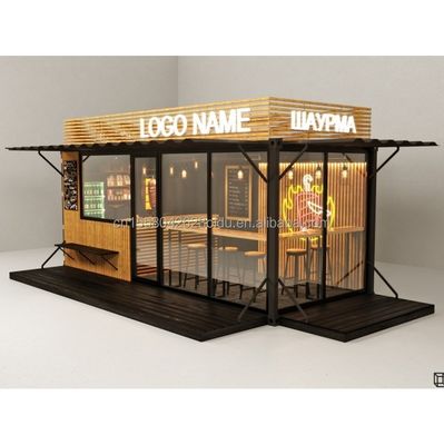 Maison de conteneurs préfabriquée de design moderne pour bureau/extérieur en acier galvanisé pliant 180g Petite maison préfabriquée maison de jardin