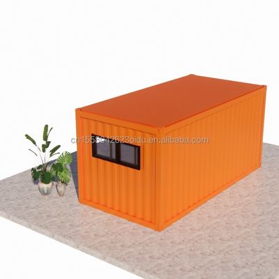 Maison en acier extérieur et panneau sandwich Container à paquet plat avec salle de bain en 20 pieds / 40 pieds