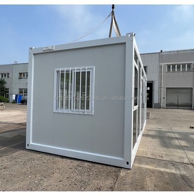 Maison en conteneurs préfabriqués de 20 pieds pour couples Familles Hôtels Maison cadre en acier en acier galvanisé pliage 180g