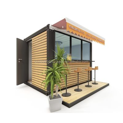 Boutique en bois de structure en acier mobile Boutique à vente rapide Direct Home Bar Café