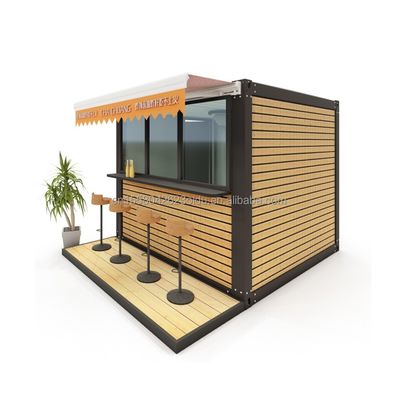 Boutique en bois de structure en acier mobile Boutique à vente rapide Direct Home Bar Café