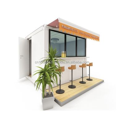 Boutique en bois de structure en acier mobile Boutique à vente rapide Direct Home Bar Café