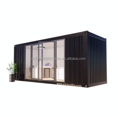 Maison de conteneurs en extérieur moderne portable préfabriqué avec installation gratuite salle de bains mobile chambre à coucher et panneau sandwich en acier