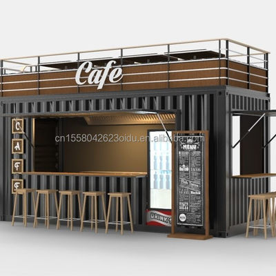 Acier galvanisé pliant 180g Contenant préfabriqué Boutiques pliables Magasins Garage à emballage plat pour une solution d'économie d'espace