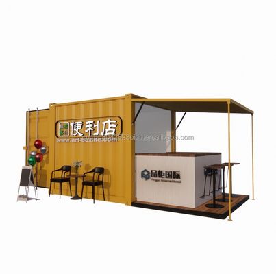 Portable Pop Up Mobile Mini Container de 10 pieds Bar à domicile Restaurant préfabriqué Boutique de nourriture de rue Kiosque