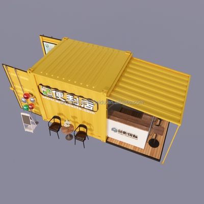 Portable Pop Up Mobile Mini Container de 10 pieds Bar à domicile Restaurant préfabriqué Boutique de nourriture de rue Kiosque