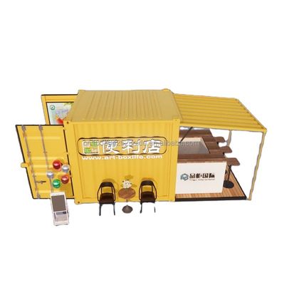 Portable Pop Up Mobile Mini Container de 10 pieds Bar à domicile Restaurant préfabriqué Boutique de nourriture de rue Kiosque