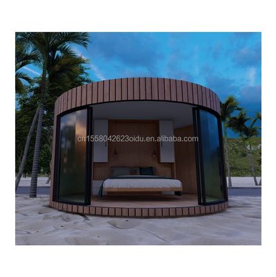 50/75/100mm panneau sandwich ondulé EU maison de conteneurs préfabriquée pour résidence ou hôtel de couples