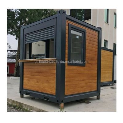 Maison de conteneurs de porte à panneaux de sandwich 40 pieds Deux chambres pour chambre vitrée Porte de vie