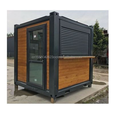 Maison de conteneurs de porte à panneaux de sandwich 40 pieds Deux chambres pour chambre vitrée Porte de vie