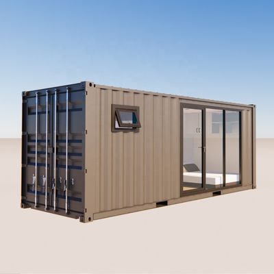 Container familial Maison de vie Container familial résidentiel préfabriqué avec des fenêtres en couleur personnalisée et en alliage d'aluminium