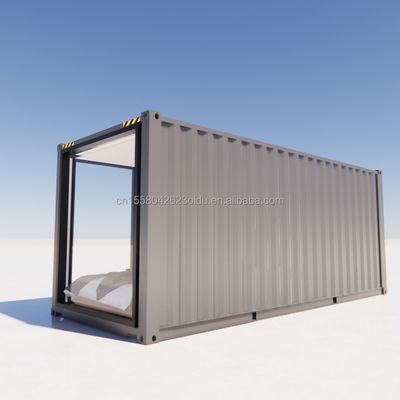 Container familial Maison de vie Container familial résidentiel préfabriqué avec des fenêtres en couleur personnalisée et en alliage d'aluminium
