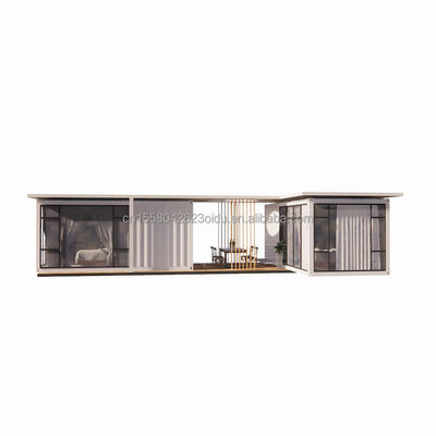 Container familial Maison de vie Container familial résidentiel préfabriqué avec des fenêtres en couleur personnalisée et en alliage d'aluminium