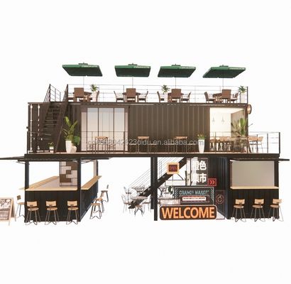 Container avec salle de bains et cuisine Construction rapide de maisons préfabriquées modulaires