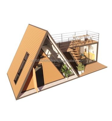 Maison Triangle Un kit de maison à cadre pour la vie avec 50/75/100mm ondes panneau sandwich mur et tronc
