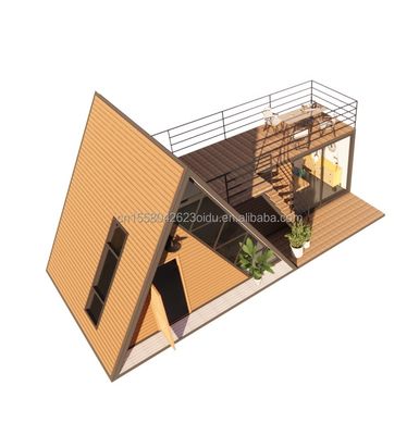 Maison Triangle Un kit de maison à cadre pour la vie avec 50/75/100mm ondes panneau sandwich mur et tronc