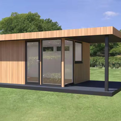 Paroi 50/75/100 mm Panneau sandwich ondulé Expandable en acier Unité de vie extérieure Maison préfabriquée en bois pour la vie mobile 20ft/40ft