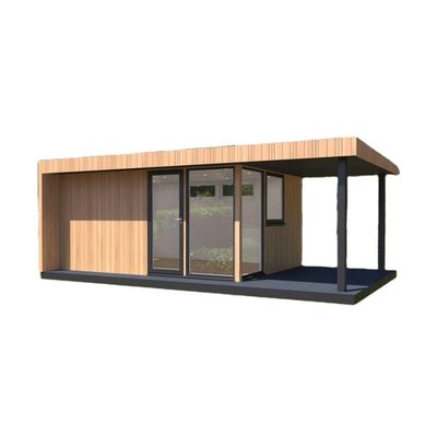 Paroi 50/75/100 mm Panneau sandwich ondulé Expandable en acier Unité de vie extérieure Maison préfabriquée en bois pour la vie mobile 20ft/40ft