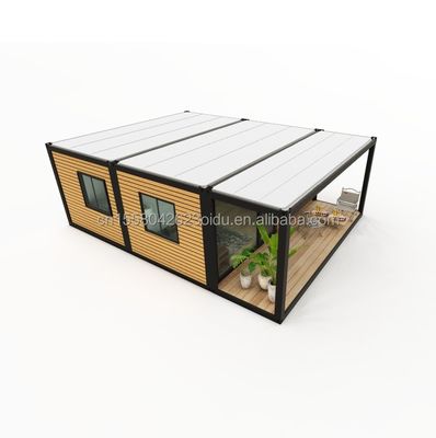 Maison de conteneurs d'usine Maison préfabriquée mobile avec panneau sandwich ondulé de 50/75/100 mm