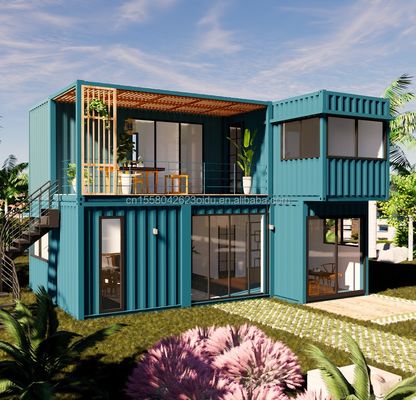 Maison de conteneurs spécialement aménagées maison de famille ou hôtel de vacances autre style de design